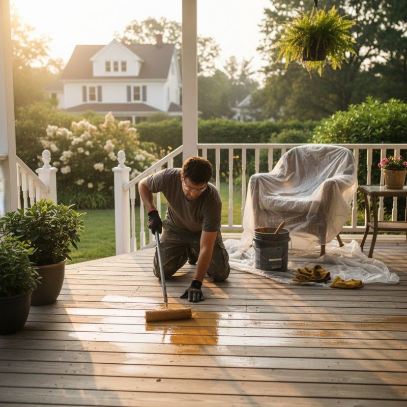 Fence, Deck, Or Porch Painting And Staining For Long-Term Durability